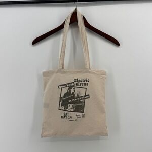 Brandy Melville Electric Circus Tote Bag Beige Cotton Graphic St Marks Place